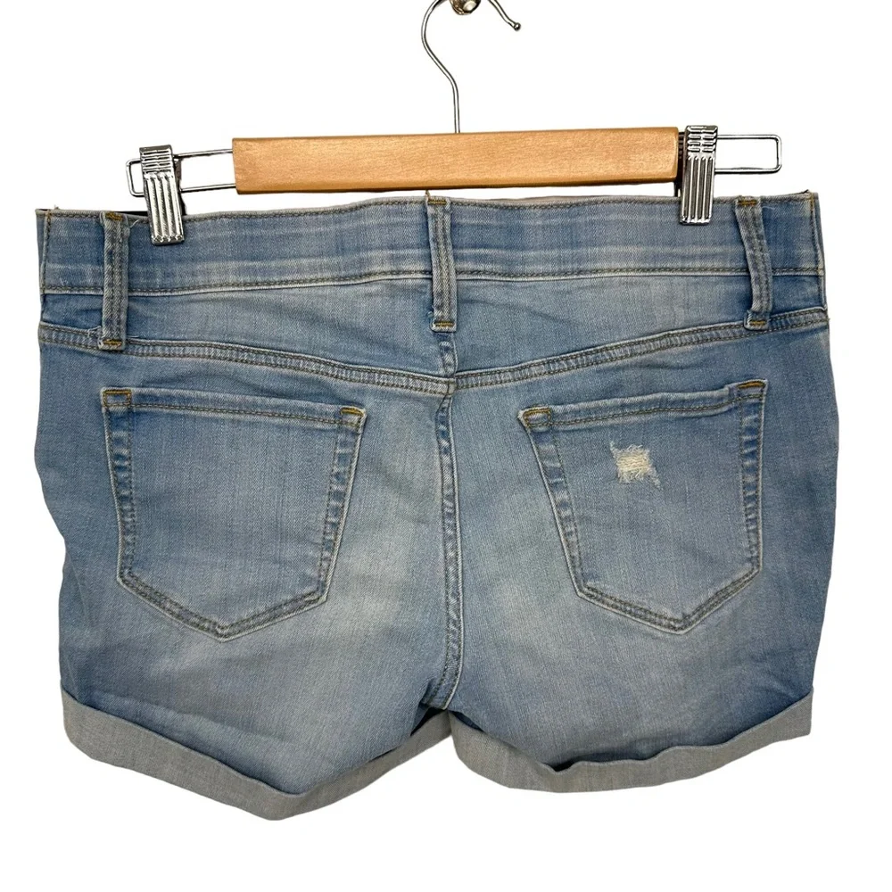 ISABEL MATERNITY midi short Shorts Size 4/27 Stretch Panels Pockets Cuff…